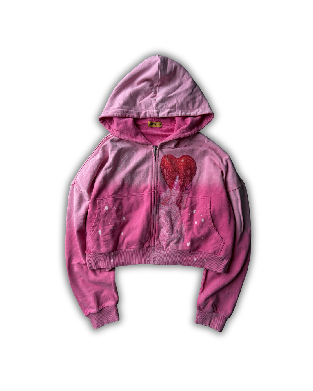 "Love All" Zip-Up: Deep Sakura