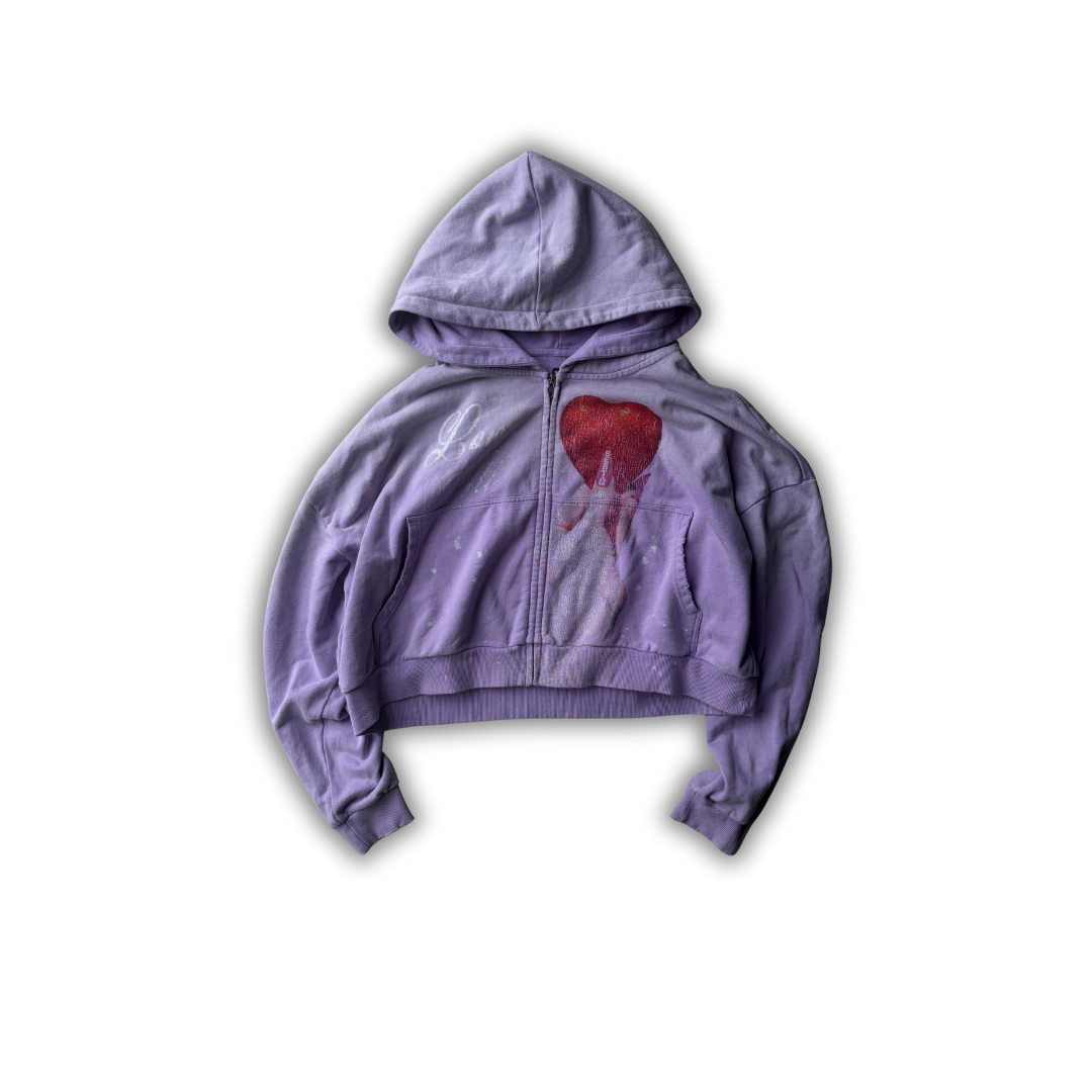 "Love All" Zip-Up: Lilac