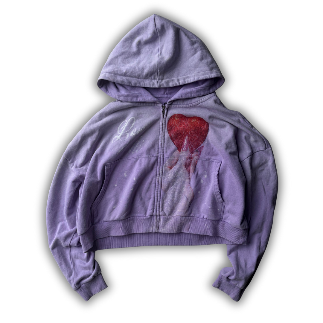 "Love All" Zip-Up: Lilac