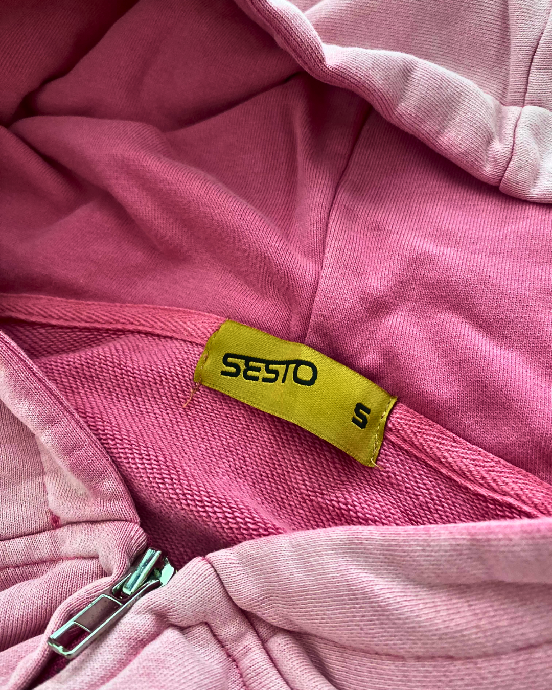 "Love All" Zip-Up: Deep Sakura